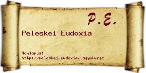 Peleskei Eudoxia névjegykártya